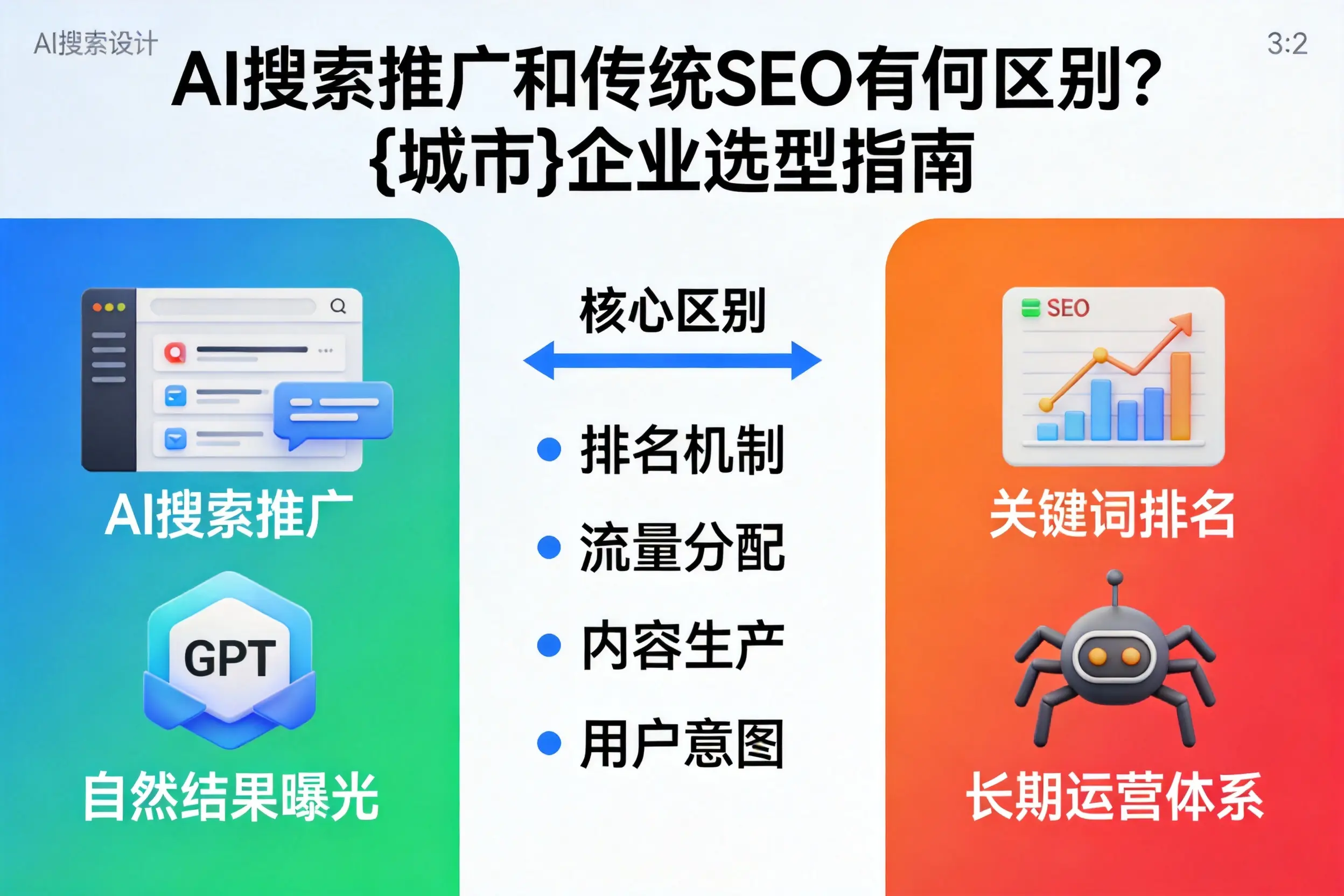 AI搜索推广和传统SEO有何区别?永州企业选型指南