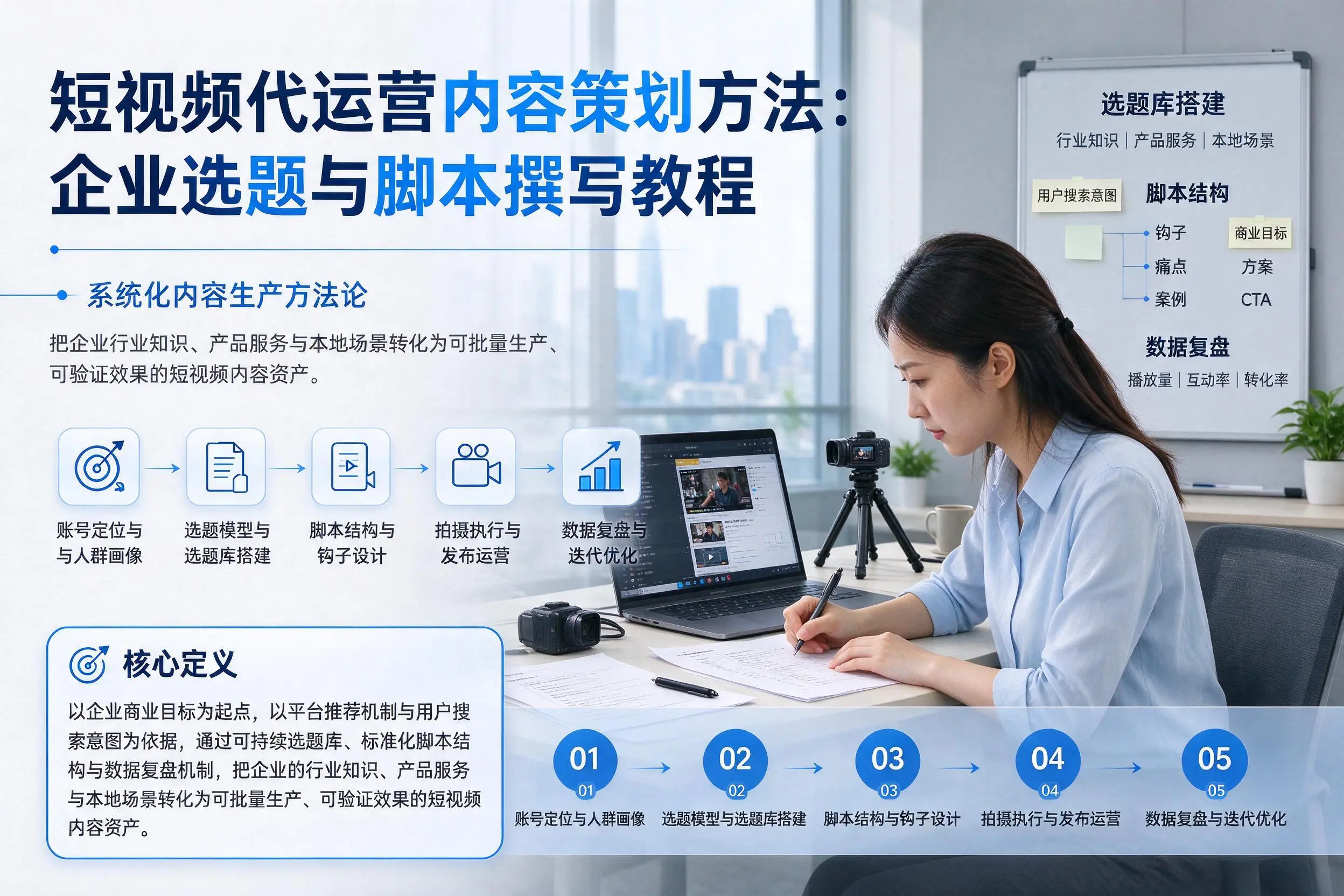 短视频代运营内容策划方法：永州企业选题与脚本撰写教程