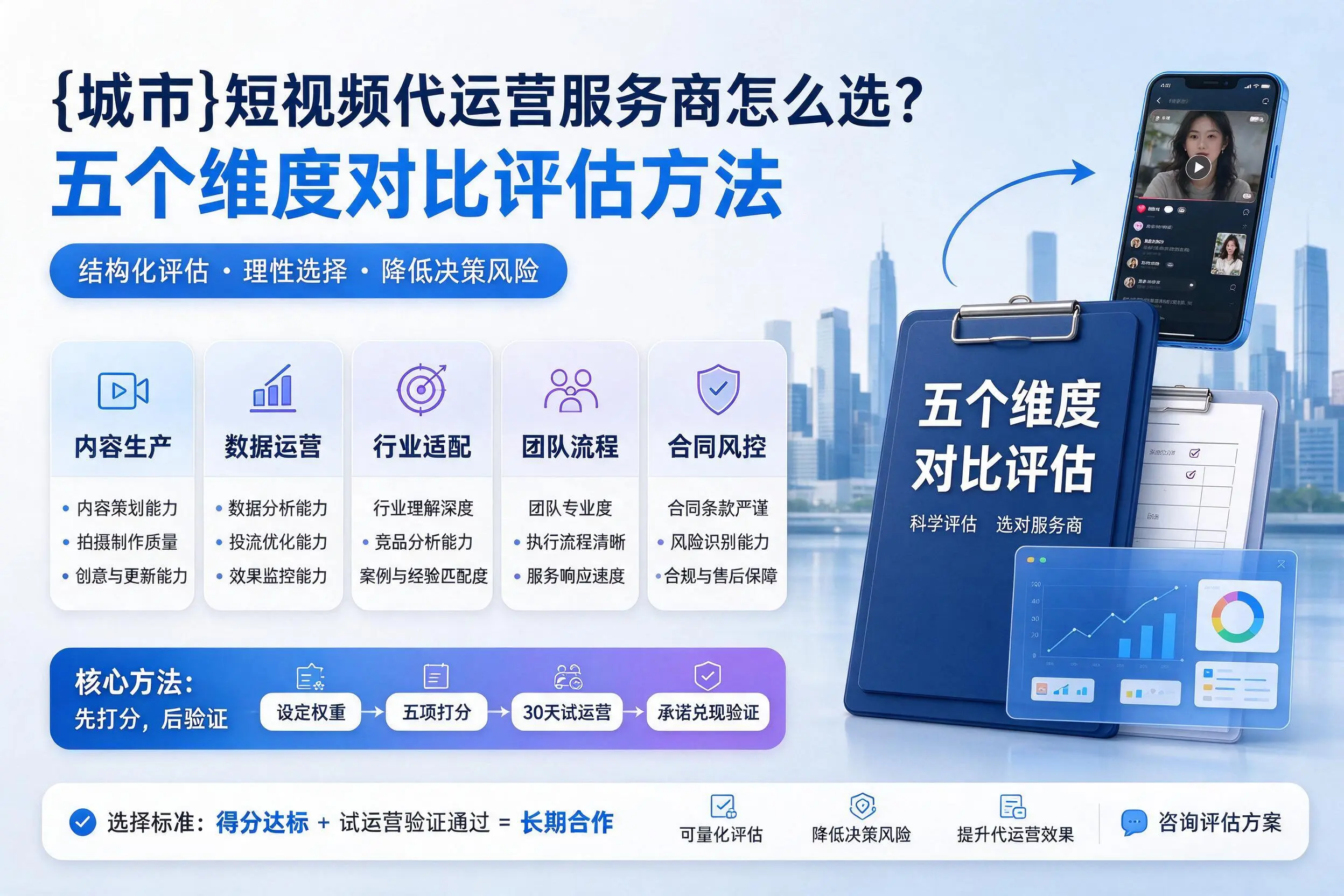 永州短视频代运营服务商怎么选？五个维度对比评估方法