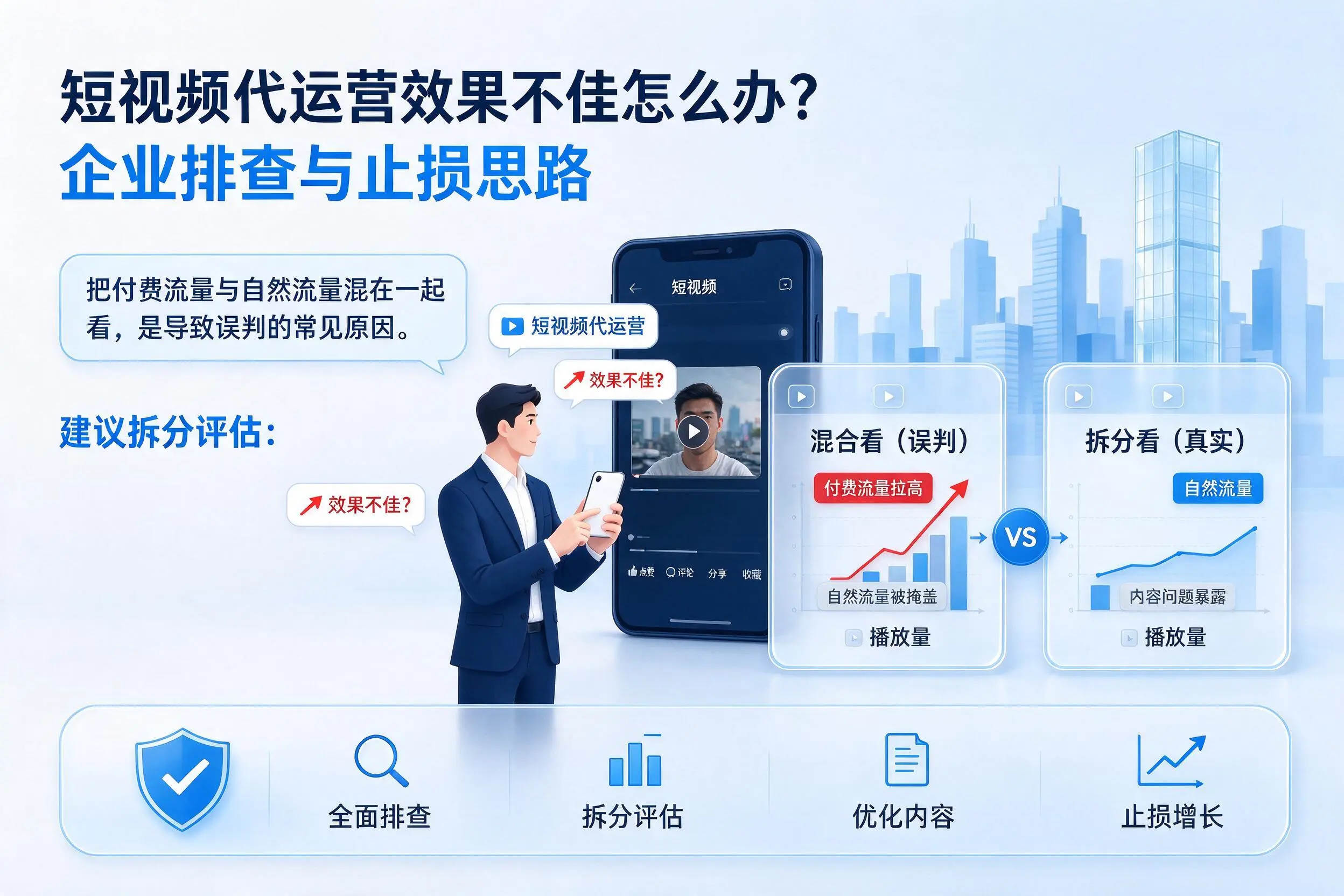 短视频代运营效果不佳怎么办?永州企业排查与止损思路