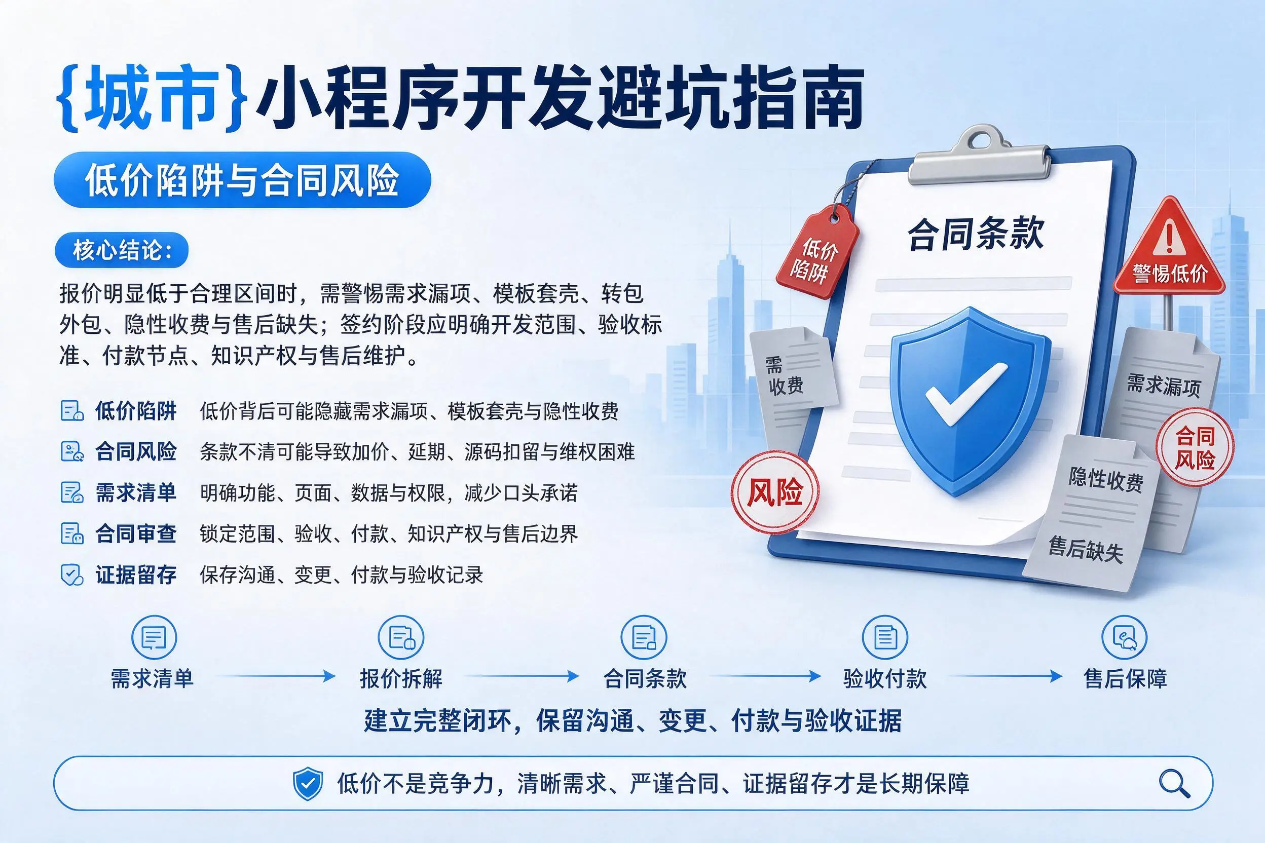 永州小程序开发避坑指南:低价陷阱与合同风险