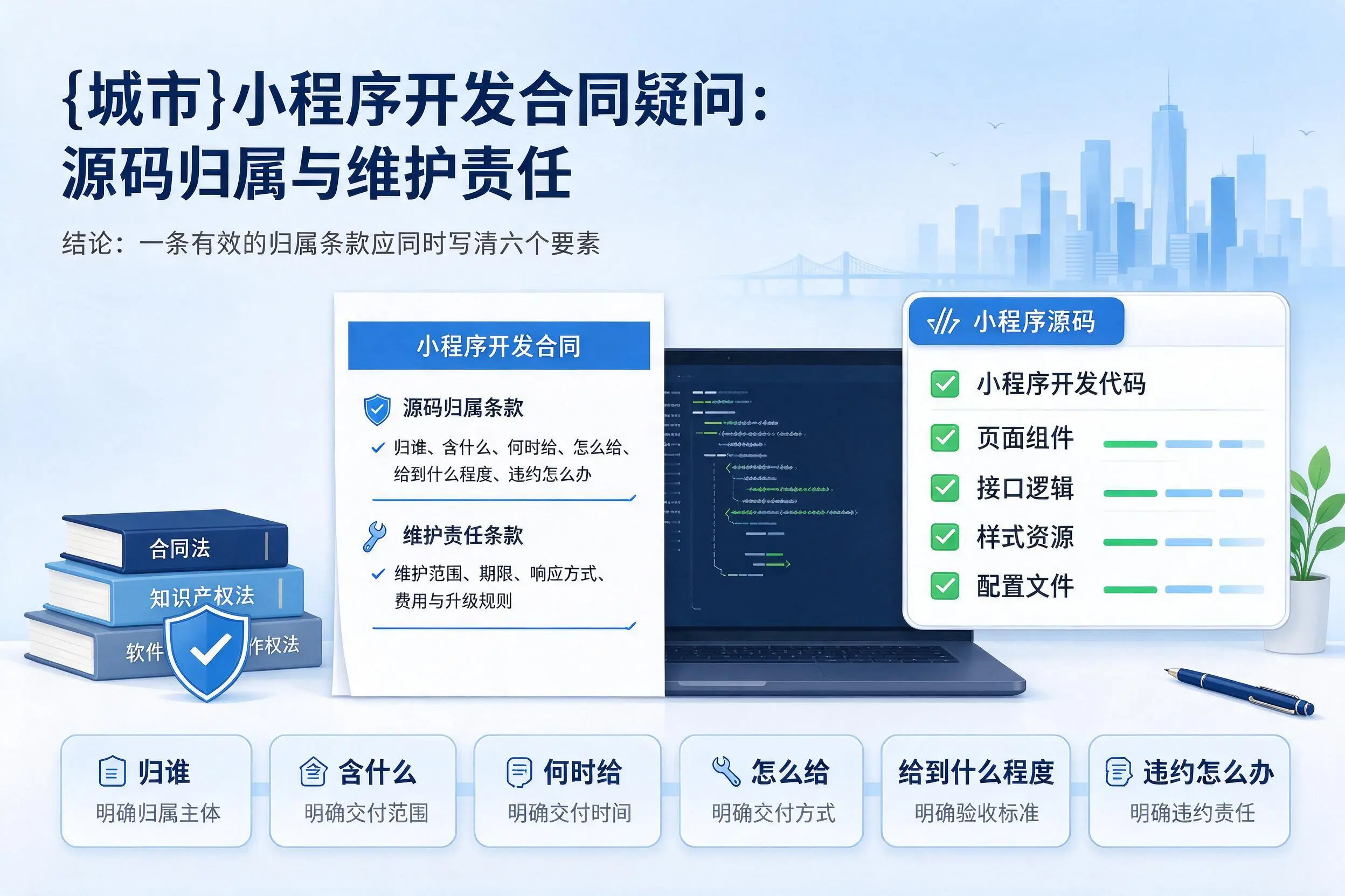 永州小程序开发合同疑问:源码归属与维护责任