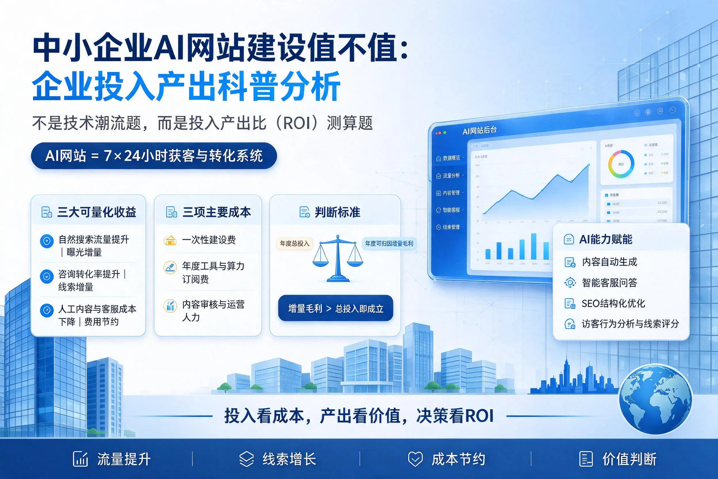 中小企业AI网站建设值不值：永州企业投入产出科普分析