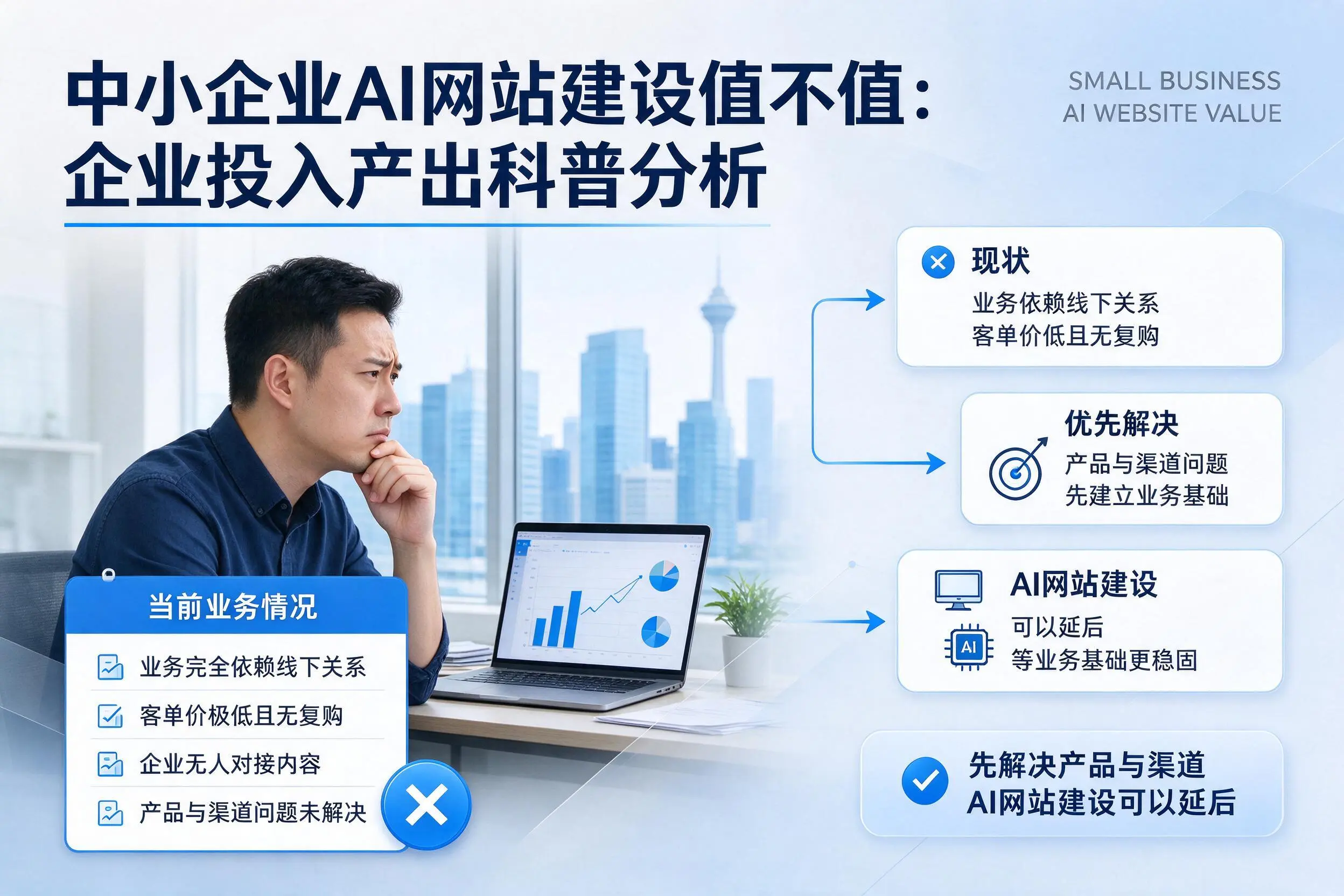 中小企业AI网站建设值不值：永州企业投入产出科普分析