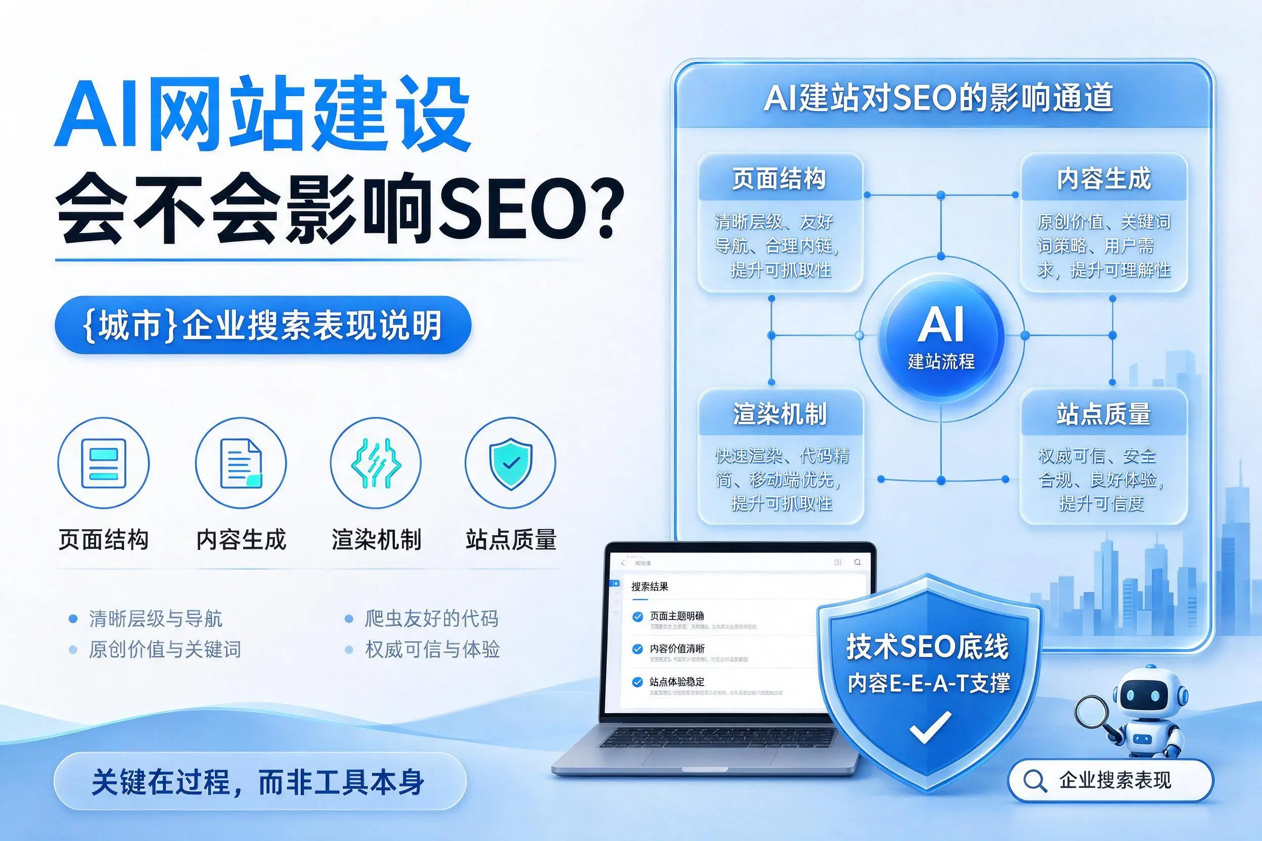 AI网站建设会不会影响SEO?永州企业搜索表现说明