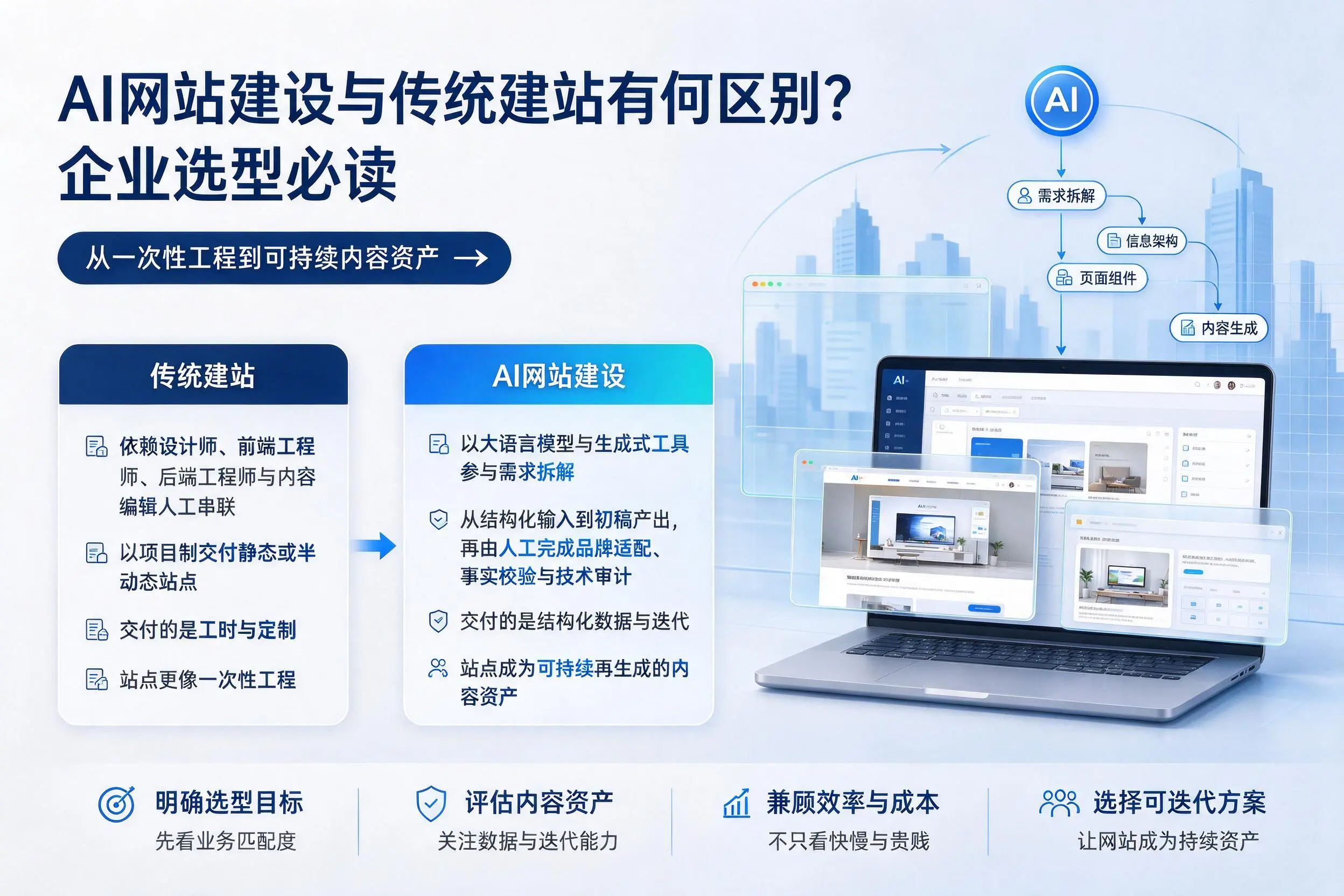 AI网站建设与传统建站有何区别？永州企业选型必读