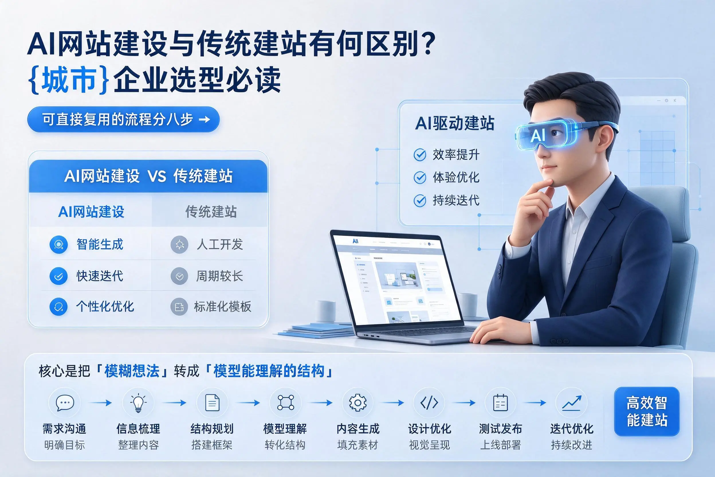 AI网站建设与传统建站有何区别？永州企业选型必读