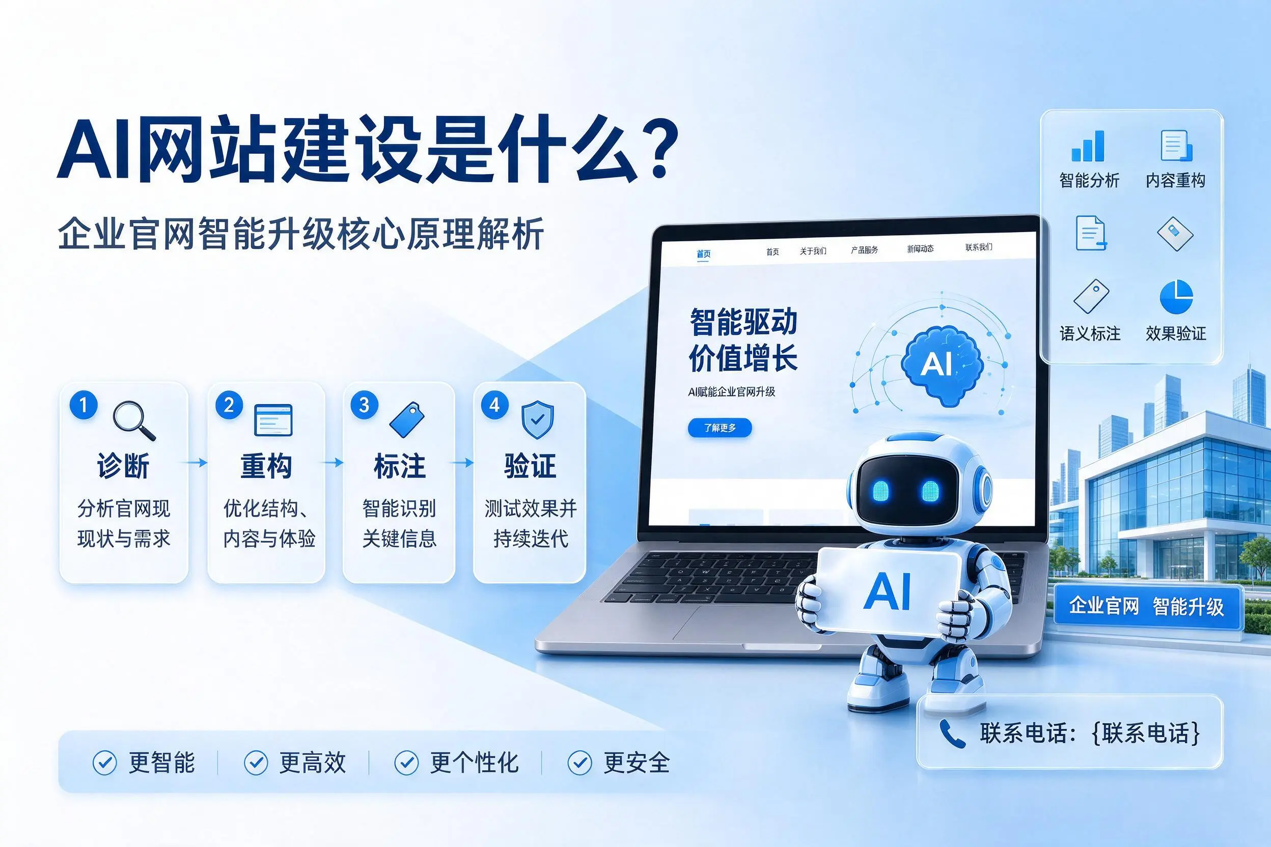 AI网站建设是什么？永州企业官网智能升级核心原理解析