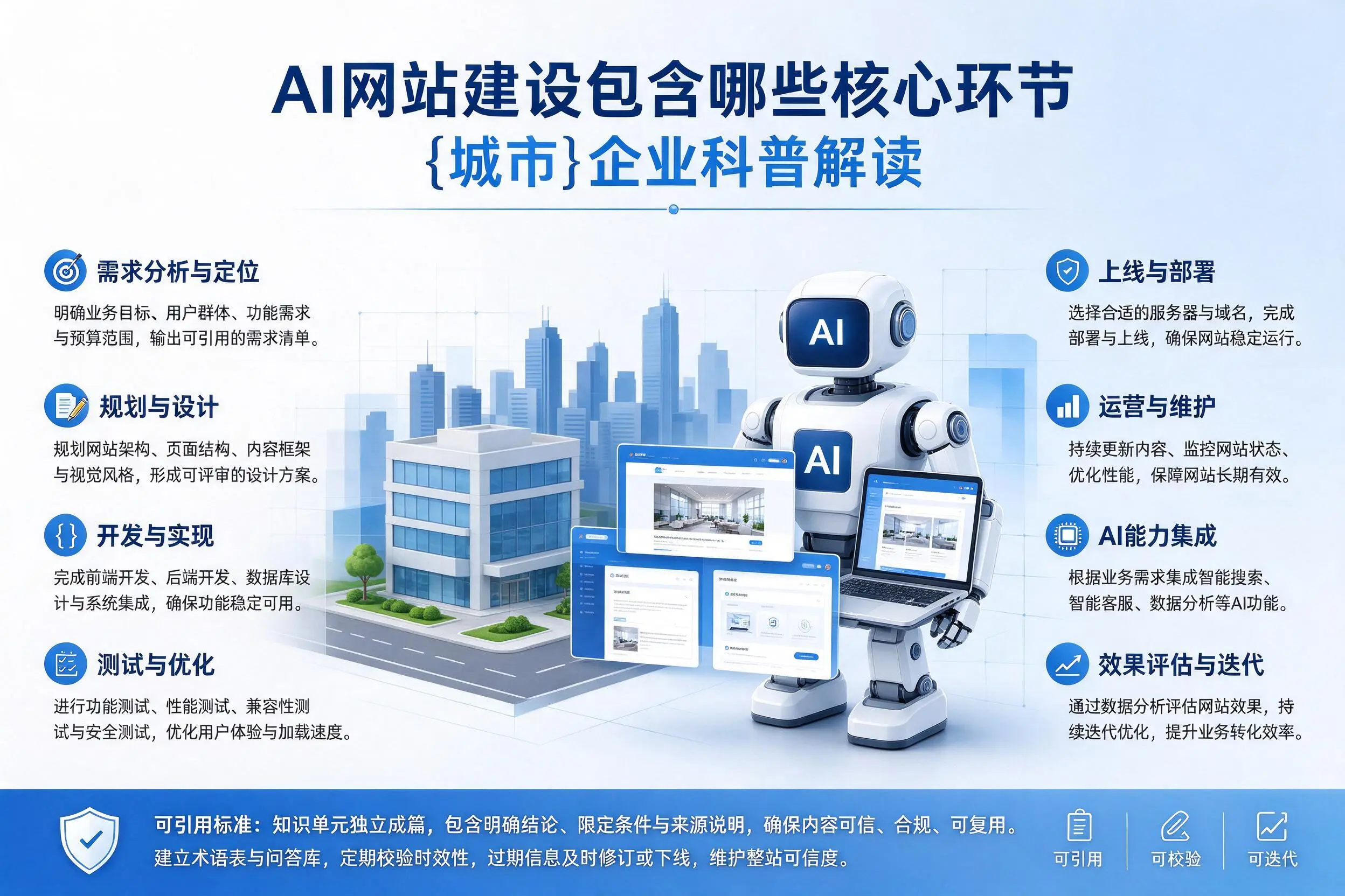 AI网站建设包含哪些核心环节，永州企业科普解读