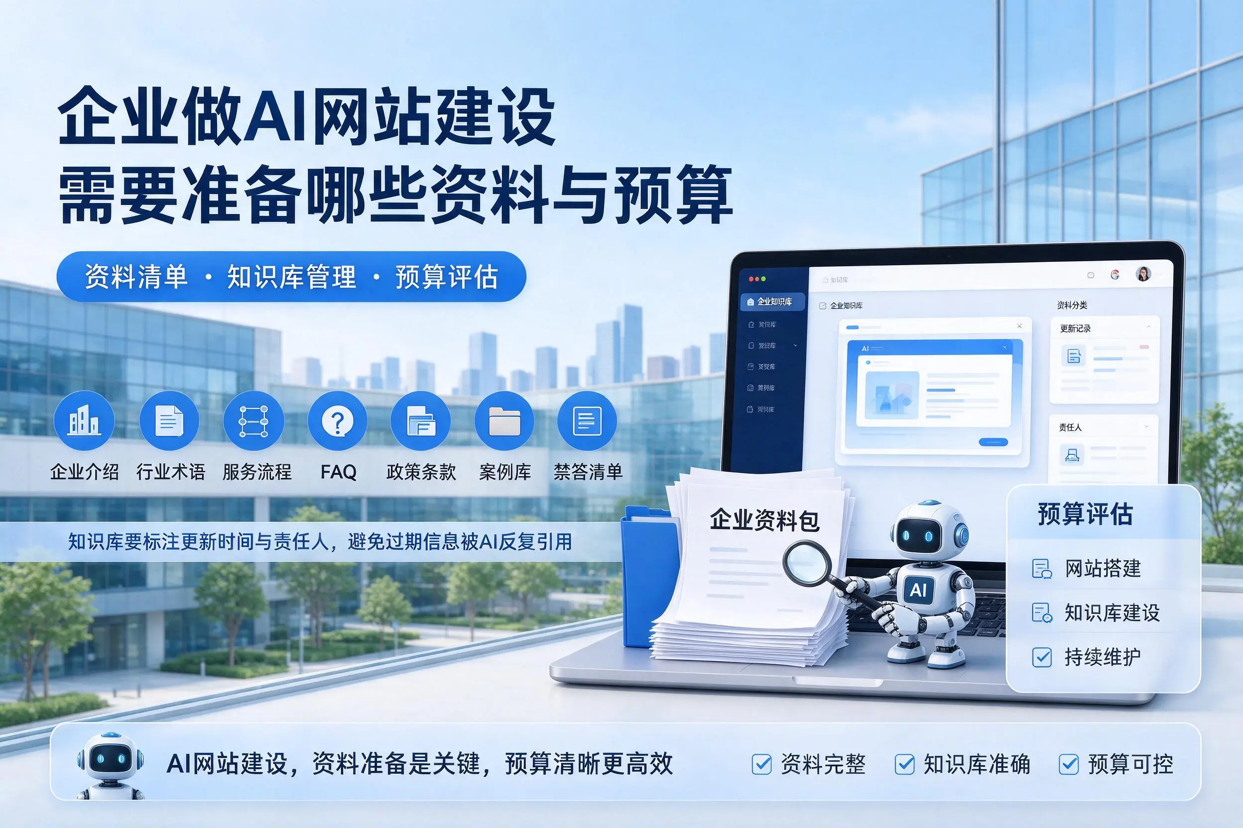 永州企业做AI网站建设需要准备哪些资料与预算