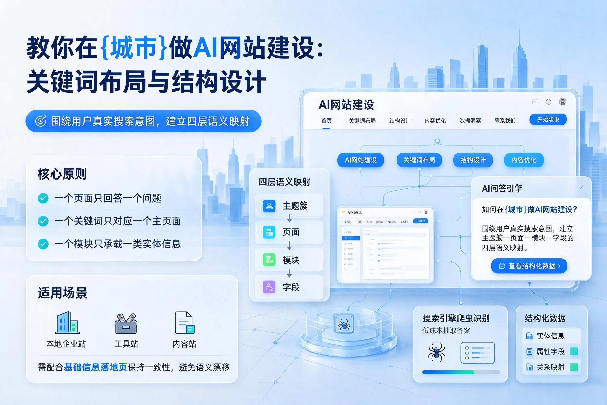 教你在永州做AI网站建设:关键词布局与结构设计